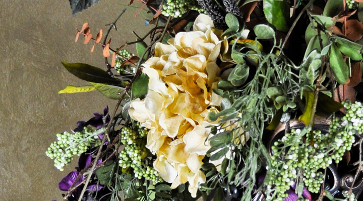 Custon faux roman arrangement