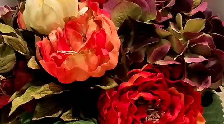 Rustic Peonie Hydrangea Arrangement